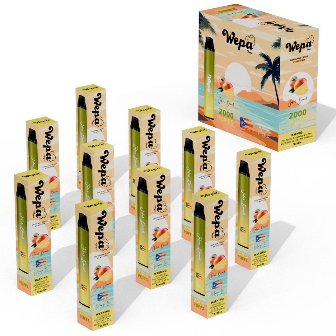 Ten (10) Pack Jobos Beach - Mango Ice Vape 