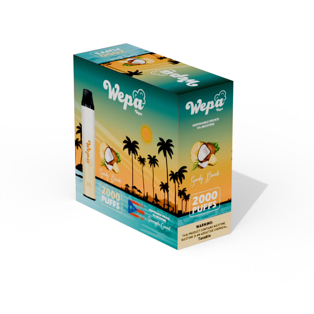 Ten (10) Pack  Sandy Beach - Pineapple Coconut Vape